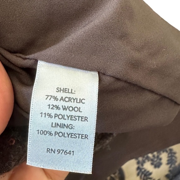 J. Jill‎ Womens Brown Wool Blend Sequin Mini Skirt Size 14 - Picture 6 of 8